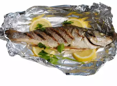 Sea Bass in Foil
